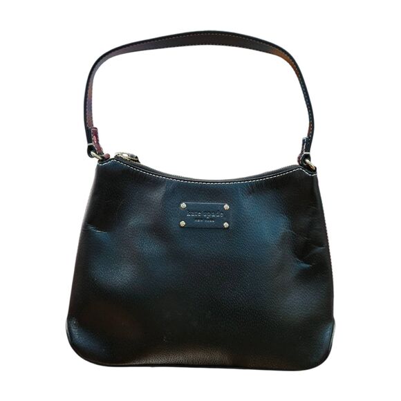 kate spade Handbags - Kate Spade Black Leather Hobo Shoulder Bag Vintage 13x9x3